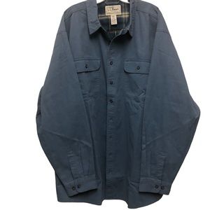 L.L. Bean Shacket Utility Outdoor Flannel Lined Hurricane Shirt XXXL TALL 3X